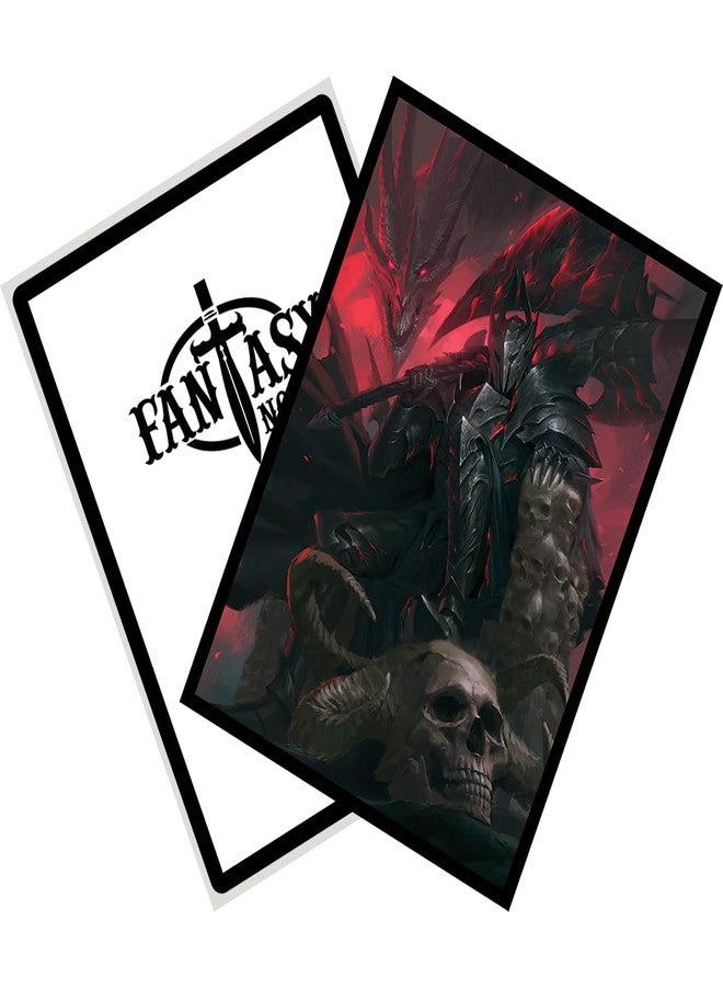 Fantasy North - Er'Gon Skol - Dragon Knight (Kaverax) - 100 Textured Matte TCG Card Sleeves - Fits Magic MTG Commander Pokemon and Other Card Games - Playing Card Sleeves - Image 4